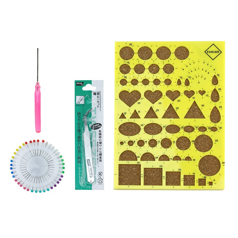 Sablon 53 modele quilling, penseta, betisor rasucire, ace cu gamalie Galben - imagine 9